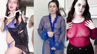 4K TRANSPARENT Try On New Lingerie Dresses TRY ON with Mirror View! Try On Haul 2024