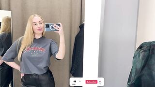 [4K] Transparent Try on Haul with Sophie Rayne | No Bra Challenge