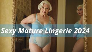Sexy Mature Woman in Panties, Bra, Lingerie, Bikini 2024 - Granny Panties - Over 50 Lingerie 2024