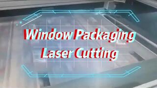 window packaging laser cutting flexible film