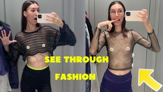 Transparent Clothes Haul Dry vs Wet Try on Haul with
