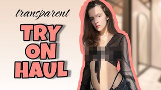 [4K] Transparent Clothes | Try on Haul with Emilia