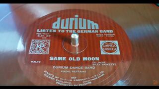 EN37 Same Old Moon ~ Durium Dance Band ~ Durium HOTW Cardboard Flexible 78rpm Record