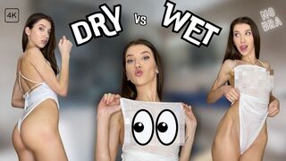 2024 Transparent Clothes Haul | Dry vs Wet Try-on Haul