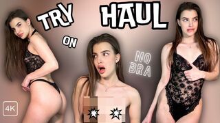 [4K] Trendy See-Through Outfits Bodysuit | Try on Haul 2024 by Vixy
