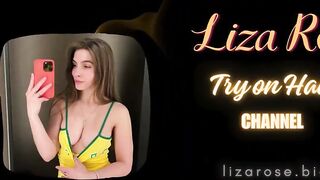 4K Try on haul with Liza * Hot Summer croptops 2024