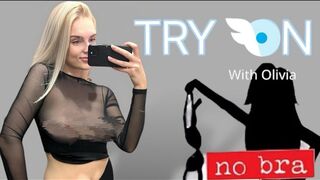 [4K] Try On Haul Fully Transparent Clothes | See-Through At The Mall