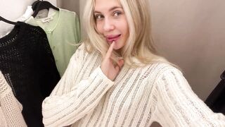 [4k] Mesh Sweater Review | Try On Haul with Mia