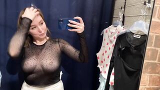 [4K] Transparent Clothes Try on Haul in mall 2024 | See-Through Try-On-Haul