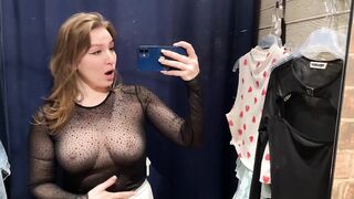 [4K] Transparent Clothes Try on Haul in mall 2024 | See-Through Try-On-Haul