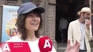 Amsterdammers in de rij voor foodtrucks en yoga op Hemelvaartsdag