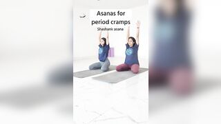 Asanas for period cramps #yoga #periods #trending #viral #yogaforbeginners #yogapractice #yogalife