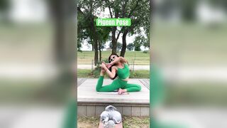 Yoga with Bella / Pigeon Pose #shortsyoutube #yoga