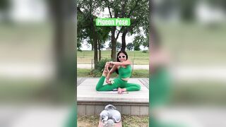 Yoga with Bella / Pigeon Pose #shortsyoutube #yoga