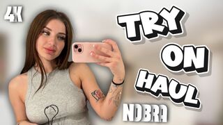 [4K] See-Through Clothes Try On Haul | Transparent & No Bra Trend 2024
