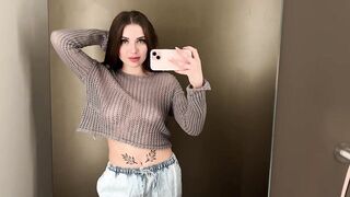 [4K] See-Through Clothes Try On Haul | Transparent & No Bra Trend 2024