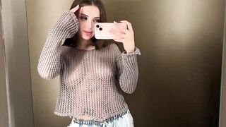 [4K] See-Through Clothes Try On Haul | Transparent & No Bra Trend 2024