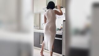 No Bra No Pantie| Cleaning in transparent clothes try on Haul #viral #viralvideo #trending #shorts