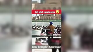 yoga is not acceptable in Golden Temple ???? #shorts #yoga #memes