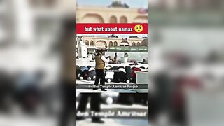 yoga is not acceptable in Golden Temple ???? #shorts #yoga #memes
