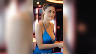 Sara Times: Bold Beauty in Multicolored Bikinis - Stunning Radiant Summer