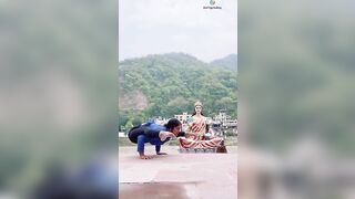 Yoga at Ganga Ghat |Yoga with Urmi Pandya