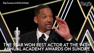 Will Smith Omits Chris Rock from Apology as He Wins Oscar: "Love Makes You Do Crazy Things" | PEOPLE
