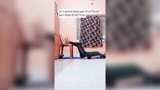 Stretching and yoga To improve Period pain, back Pain #shorts