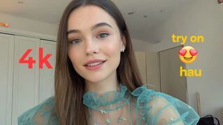 4k transparent try on haul sheer | see through lingerie try on haul (2025) | bikini try on review 4k