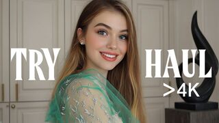 4K Try on haul see everything I lingerie try on| bikini try on haul | try on haul transparent #3