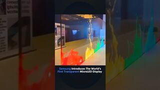 Samsung Introduces Transparent MicroLED Display