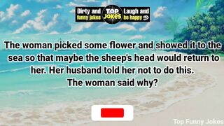Funny Joke - The man and woman talked to each other about the sheep