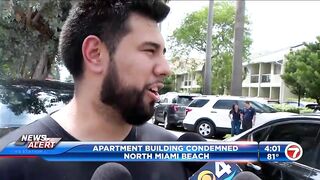 Apartment building deemed unsafe in North Miami Beach, residents told to leave