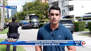 Apartment building deemed unsafe in North Miami Beach, residents told to leave