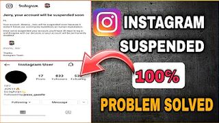 How to Solve Instagram Account Disabled Problem | Fix Instagram User issue | 100℅ Problem Solved